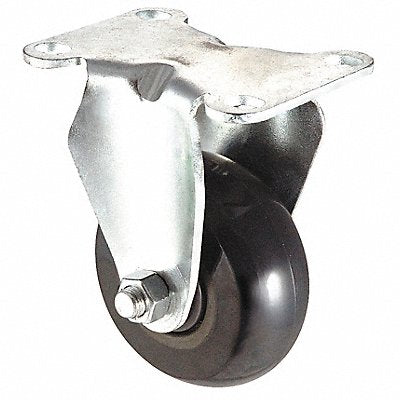GRAINGER 1UKA6 Standard Plate Castor Rigid 350 lb.