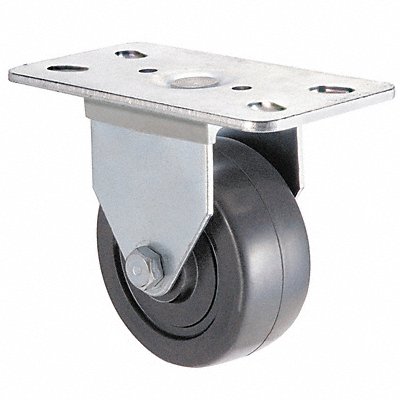 GRAINGER 1UKV2 Standard Plate Castor Rigid 175 lb.