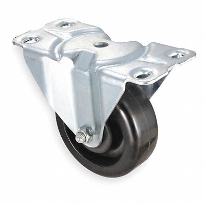 GRAINGER 1UKW5 Standard Plate Castor Rigid 450 lb.