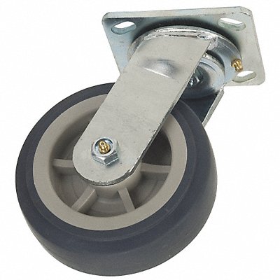 GRAINGER 1ULJ2 Standard Plate Castor Swivel 400 lb.