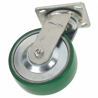 GRAINGER 1ULP1 Standard Plate Castor Swivel 1000 lb.