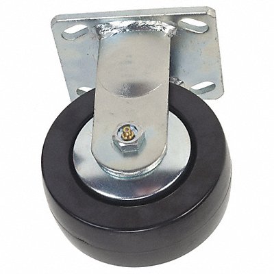 GRAINGER 1ULR1 Standard Plate Castor Rigid 1200 lb.