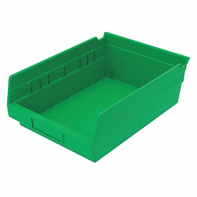 AKRO-MILS 30150GREEN F8877 Shelf Bin Green Indstr Grd Poly 4 in
