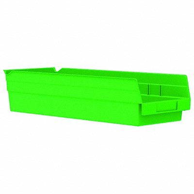 AKRO-MILS 30138GREEN Shelf Bin Green Indstr Grd Poly 4 in