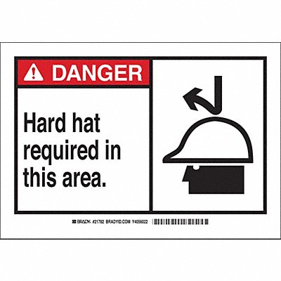 BRADY 83910 Label 3 1/2 inx5 in Polyester