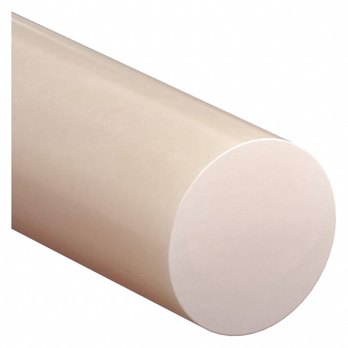 GRAINGER 1UTZ2 Plastic Rod Nylon6/6 2 1/4 Di 1ftL OffWhte