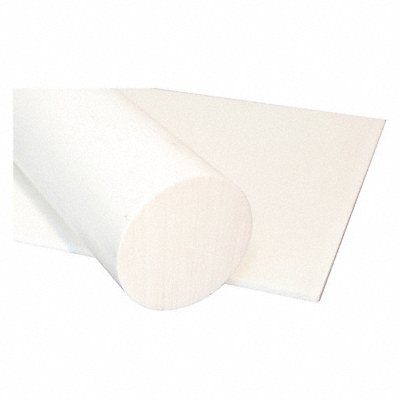 GRAINGER 1URE6 Plastic Sheet Polystr 12 x12 0.75 T Wht Opq
