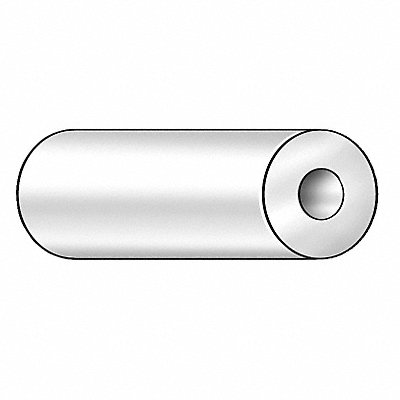 GRAINGER 1UWJ5 K7404 Tube UHMW 1ft 1 1/2 InDia 2 OutDia White