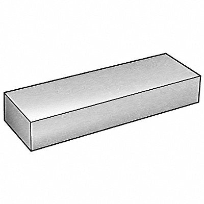 GRAINGER 4YTU8 Rectangular Blank Stock SS 6ft Overall L