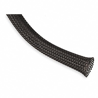 TECHFLEX PTN013BK100 Braided Sleeving 0.125 in 100 ft Black