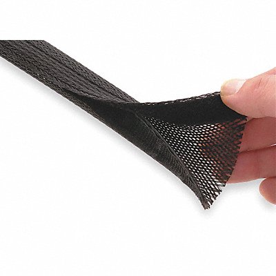 TECHFLEX FWN125BK Sleeving 1.250 in 100 ft Black