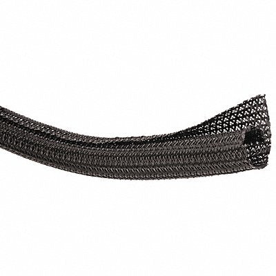TECHFLEX F6N050BK75 Braided Sleeving 0.500 in 75 ft Black
