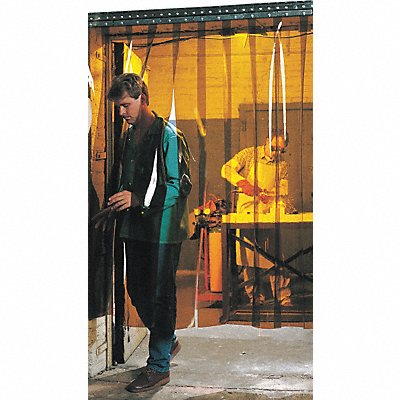 STEINER 73512 Welding Strip Curtain 6ft H 8 ft W Amber