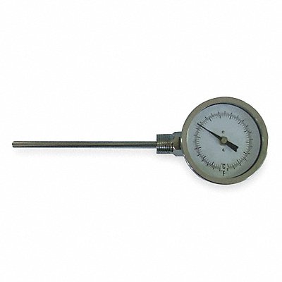 DWYER BTLS325101 Bimetal Thermometer 3 In Dial 0 to 200F