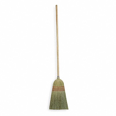 TOUGH GUY 1VAB8 Corn Broom 38 in Handle L 12 in Face