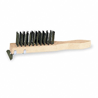 TOUGH GUY 1VAG8 Scratch Brush w/Scraper 5 1/4 in Brush L
