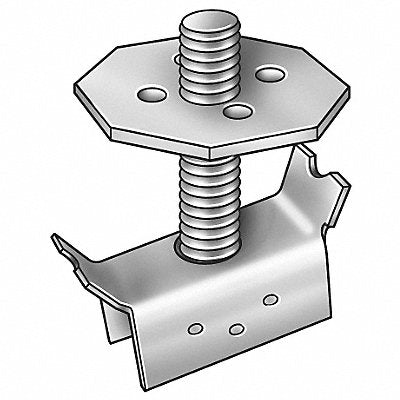 GRAINGER SSGMX5 Grating Clip Mount 1-2 Bar H PK20