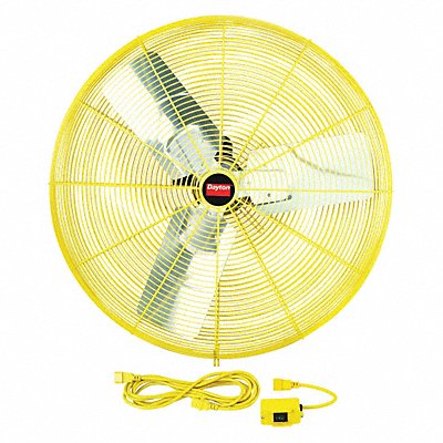 DAYTON 1VCH5 Hgh Vsblty Industrial Fan 30 Blde Dia 2Spd