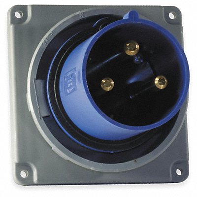 HUBBELL HBL3100B6W WT Pin and Sleeve Inlet Blue 2P 3W 100 A