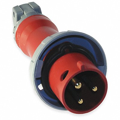 HUBBELL HBL320P7W IEC Pin and Sleeve Plug 20 A Red 2Pl