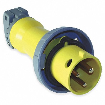 HUBBELL HBL330P4W IEC Pin and Sleeve Plug 30 A Yellow 2Pl
