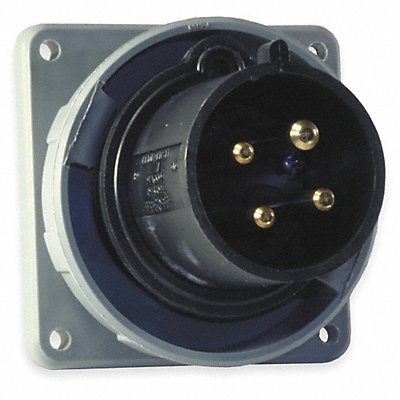 HUBBELL HBL4100B5W WT Pin and Sleeve Inlet Blk 3P 4W 100 A