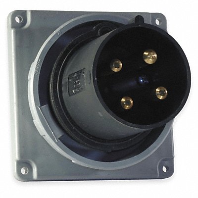 HUBBELL HBL430B5W WT Pin and Sleeve Inlet Black 3P 4W 30 A