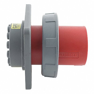 HUBBELL HBL460B7W WT Pin and Sleeve Inlet Red 3P 4W 60 A