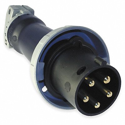 HUBBELL HBL5100P5W IEC Pin and Sleeve Plug 100 A Black 4Pl