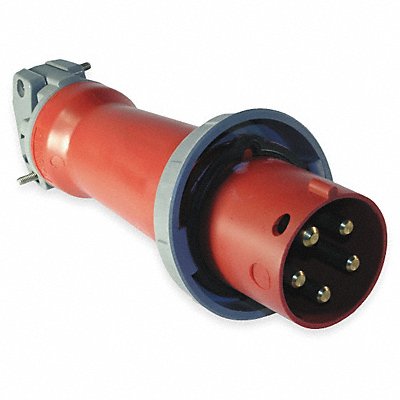 HUBBELL HBL520P7W IEC Pin and Sleeve Plug 20 A Red 4Pl