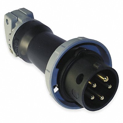 HUBBELL HBL520P5W IEC Pin and Sleeve Plug 20 A Black 4Pl