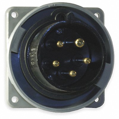 HUBBELL HBL530B5W WT Pin and Sleeve Inlet Black 4P 5W 30 A