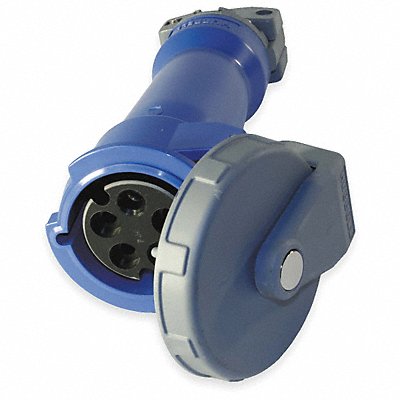 HUBBELL HBL530C9W WT Pn Slv Connctr 30 A IEC Blue 4Pl