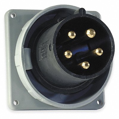 HUBBELL HBL560B5W WT Pin and Sleeve Inlet Black 4P 5W 60 A