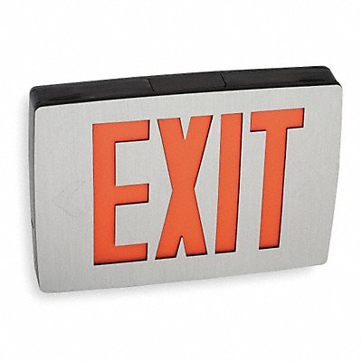 LITHONIA LIGHTING LQC1RELN Exit Sign Alumnm Blck 11 3/4in 3W
