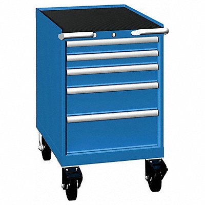LISTA MP060501AFTKABB Modular Drawer Cabinet 33.5 x22 x28.5 BrtBl 5Drwr
