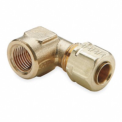 PARKER 4FEL4NB Elbow Brass A-LOKxF 1/4In