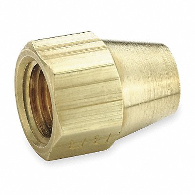 PARKER 41FS6 Short Nut 45deg Brass Tube 3/8 in PK10