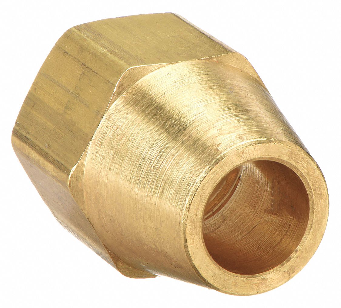 PARKER 41FS2 Short Nut 45deg Brass Tube 1/8 in PK10
