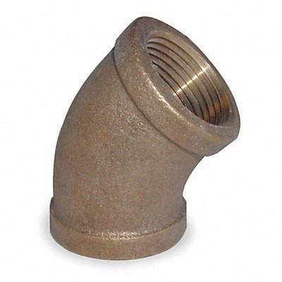 GRAINGER 1VEV2 45 Elbow Red Brass 1 1/4 NPT Class 125