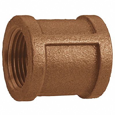 GRAINGER 1VFE6 Coupling Red Brass 1 1/4 in Female NPT
