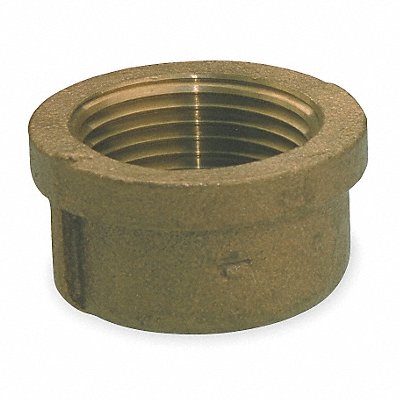 GRAINGER 6RCX9 Round Cap Red Brass 1/4 in Female NPT