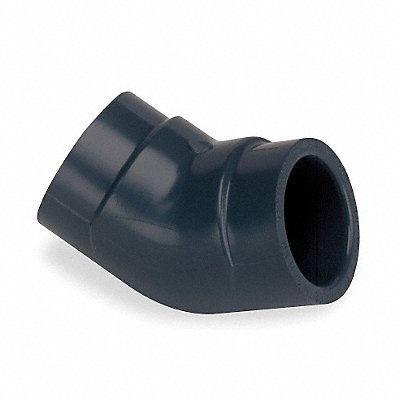 GRAINGER 9819030 45 Elbow 3 in Schedule 80 FNPT Grey