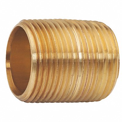 GRAINGER 595001 Nipple Red Brass 4 x Close Threaded