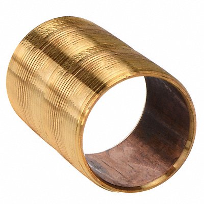 GRAINGER 460001 Nipple Red Brass 1/8 x Close Threaded