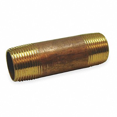 GRAINGER 462025 Nipple Red Brass 3/8 x 2 1/2 In Threaded