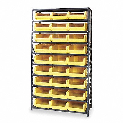 QUANTUM STORAGE SYSTEMS MSU531YL E1528 Bin Shelving 18inx75inx42in Yellow