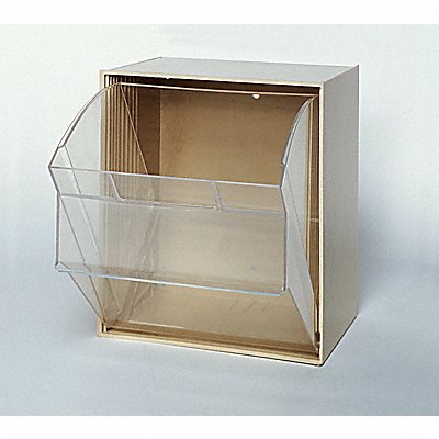 QUANTUM STORAGE SYSTEMS QTB301IV G4993 Tip-Out Bin Ivory Unfinished 13 7/8 in