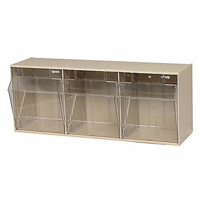 QUANTUM STORAGE SYSTEMS QTB303IV F1572 Tip-Out Bin Ivory Unfinished 9 1/2 in
