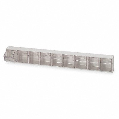 QUANTUM STORAGE SYSTEMS QTB309IV F1576 Tip-Out Bin Ivory Unfinished 3 1/8 in